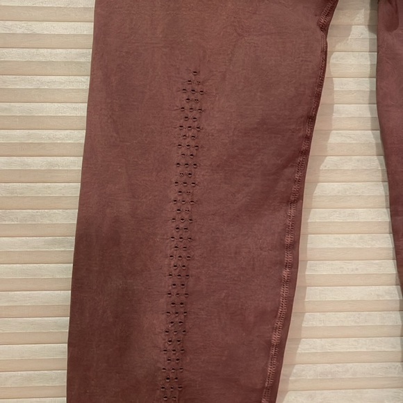 NWOT FP movement rust color good karma leggings M/L - Picture 6 of 9